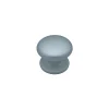 Bouton tirant de porte fixe D70 mm en aluminium Gris argent - breveté - lot de 6 boutons