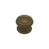 Bouton tirant de porte fixe D80 mm en aluminium Bronze satiné - breveté