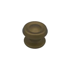 Bouton tirant de porte fixe D80 mm en aluminium Bronze satiné - breveté