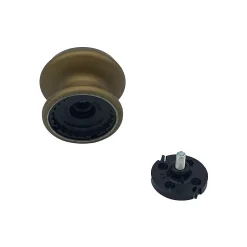 Bouton tirant de porte fixe D80 mm en aluminium Bronze satiné - breveté