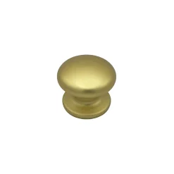 Bouton tirant de porte fixe D70 mm en aluminium Or satiné - breveté