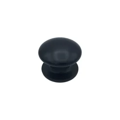 Bouton tirant de porte fixe D80 mm en aluminium Noir - breveté