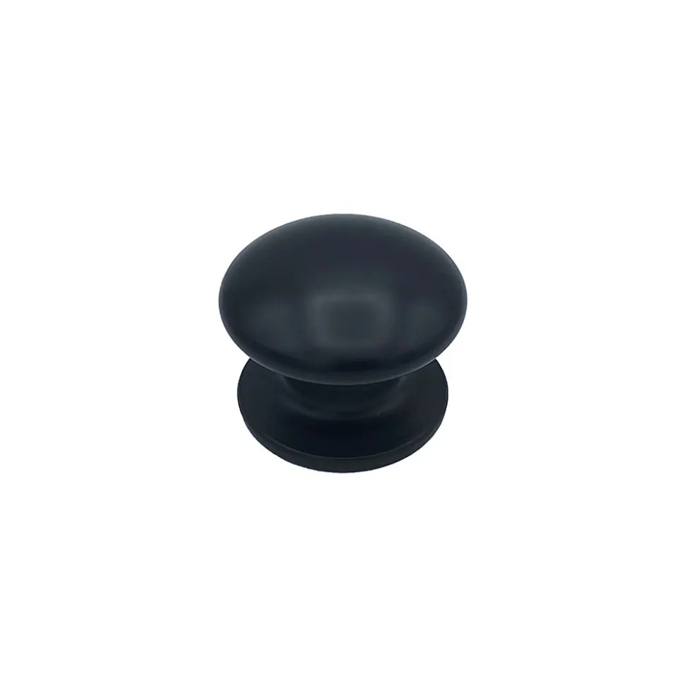 Bouton tirant de porte fixe D80 mm en aluminium Noir - breveté
