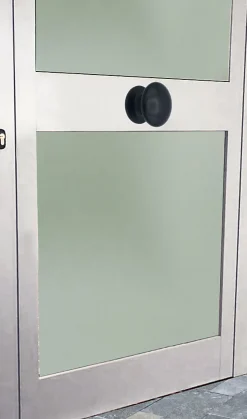 Bouton tirant de porte fixe D80 mm en aluminium Noir - breveté