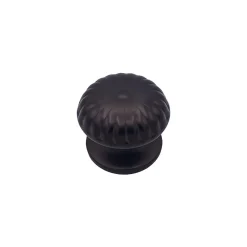 Bouton tirant de porte fixe D70 mm en aluminium Marron foncé - breveté