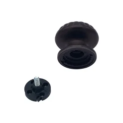 Bouton tirant de porte fixe D70 mm en aluminium Marron foncé - breveté