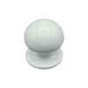 Bouton tirant de porte fixe D70 mm en aluminium BLANC RAL 9010 - breveté - lot de 6 boutons