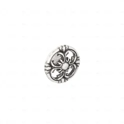 Boutons pour meubles en zamac Diamètre 36 Vieil argent brillant