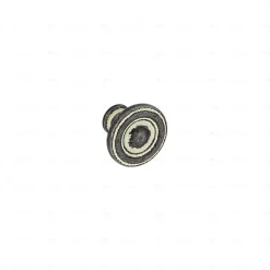 Boutons pour meubles en zamac Diamètre 31 Ivoire rustique