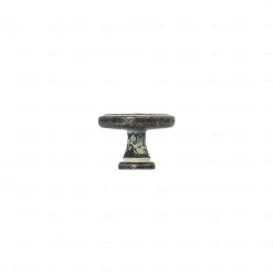 Boutons pour meubles en zamac Diamètre 31 Ivoire rustique