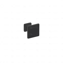 Boutons pour meubles en zamac Diamètre 24 x 24 Vernis noir mat