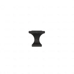 Boutons pour meubles en zamac Diamètre 24 x 24 Vernis noir mat