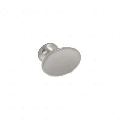 Boutons pour meubles en zamac Diamètre 42 x 27 Nickel millésimé, Lot de 6