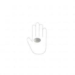 Boutons pour meubles en zamac Diamètre 42 x 27 Nickel millésimé, Lot de 6