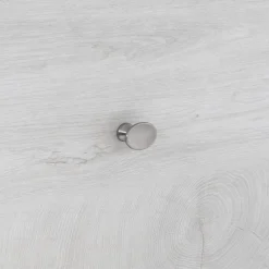 Boutons pour meubles en zamac Diamètre 42 x 27 Nickel millésimé, Lot de 6