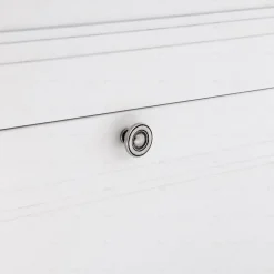 Boutons pour meubles en zamac Diamètre 35 Vieil argent brillant