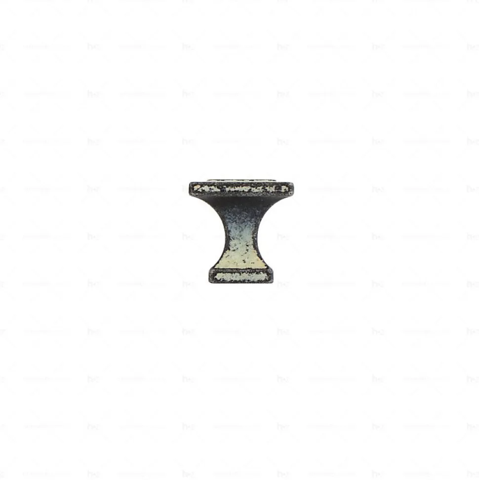 Boutons pour meubles en zamac Diamètre 24 x 24 Ivoire rustique, Lot de 6