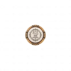 Boutons pour meubles en zamac et Porcelaine Diamètre 38 orvale