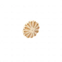 Boutons pour meubles en zamac Diamètre 35 x 23 Patine royale en or ivoire, Lot de 6