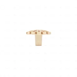 Boutons pour meubles en zamac Diamètre 35 x 23 Patine royale en or ivoire, Lot de 6
