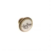 Boutons pour meubles en zamac et Porcelaine Diamètre 35 Florence antique