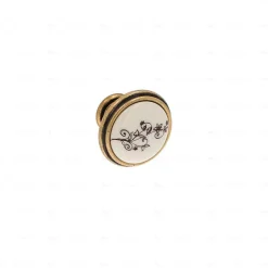 Boutons pour meubles en zamac et Porcelaine Diamètre 35 Florence antique