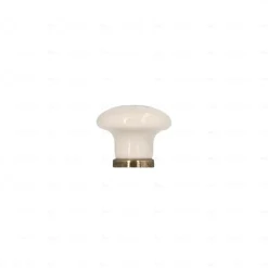 Boutons pour meubles en zamac et Porcelaine Diamètre 31 Florence antique