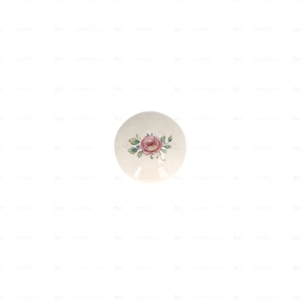 Boutons pour meubles en zamac et Porcelaine Diamètre 31 Florence antique