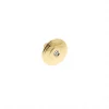 Boutons pour meubles en zamac et cristal Diamètre 30 plaqué or