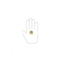 Boutons pour meubles en zamac et cristal Diamètre 30 plaqué or