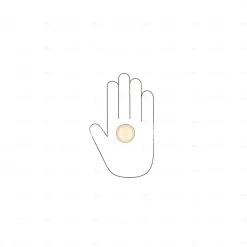 Boutons pour meubles en zamac et Porcelaine Diamètre 35 Patine royale en or ivoire