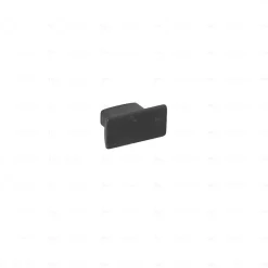 Boutons pour meubles en zamac Diamètre 30 x 16 Vernis noir mat, Lot de 6