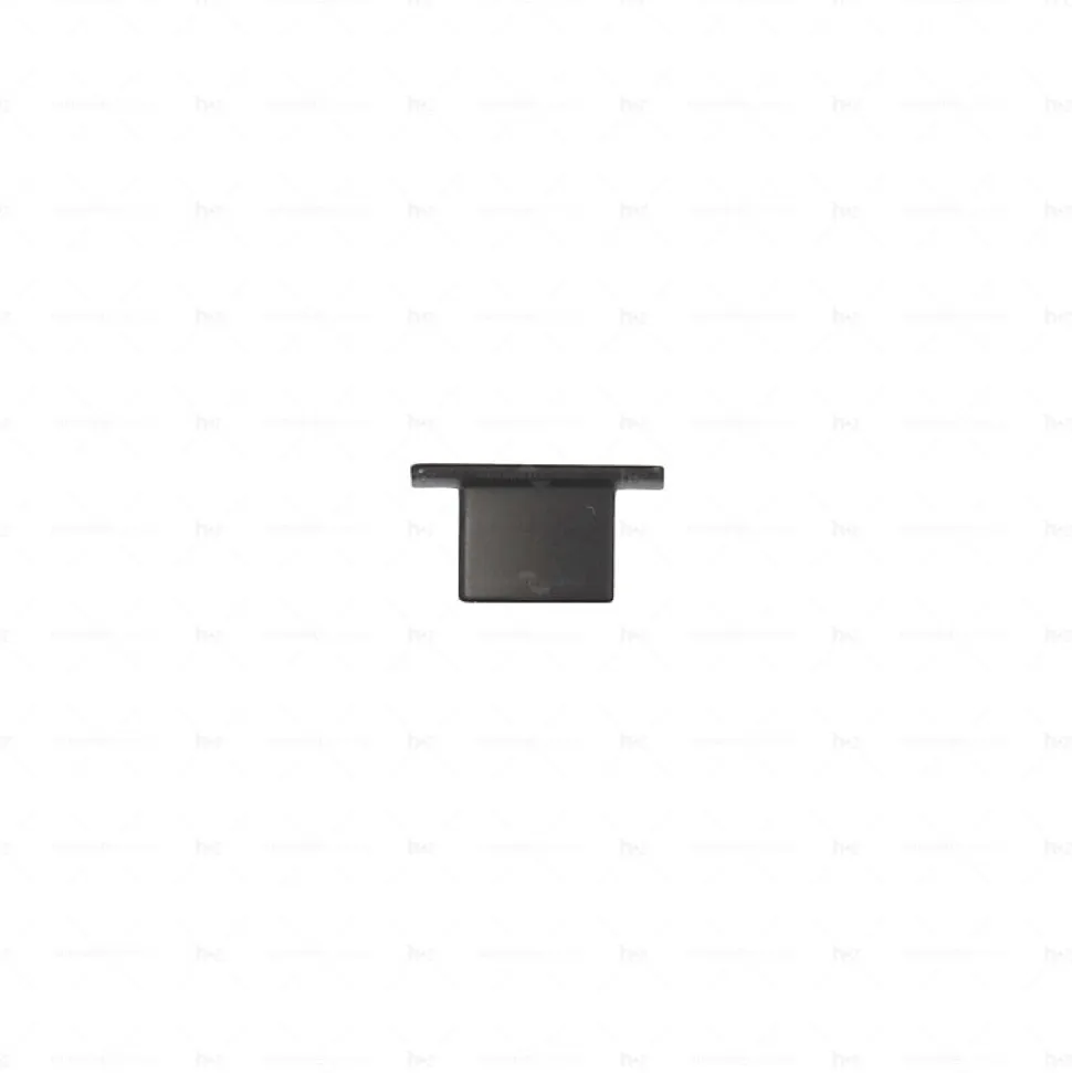 Boutons pour meubles en zamac Diamètre 30 x 16 Vernis noir mat, Lot de 6