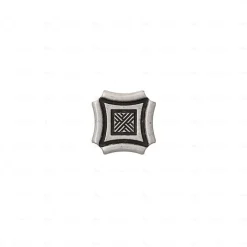 Boutons pour meubles en zamac Diamètre 34 x 24 Vieil argent brillant