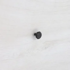 Boutons pour meubles en zamac Diamètre 32 Fer noir vintage