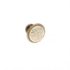 Boutons pour meubles en zamac et Porcelaine Diamètre 34 Florence antique
