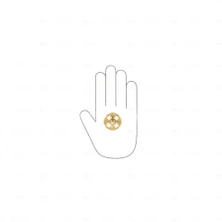 Boutons pour meubles en zamac Diamètre 36 plaqué or