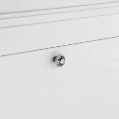 Boutons pour meubles en zamac Diamètre 30 Vieil argent brillant