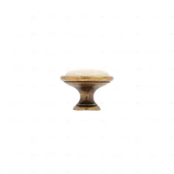 Boutons pour meubles en zamac et Porcelaine Diamètre 34 Florence antique