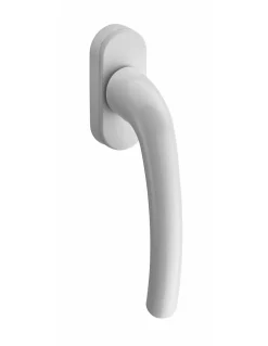 Béquille de crémone de fenêtre, carré 7mm, blanc (ral 9010)