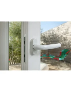 Béquille de crémone de fenêtre, carré 7mm, blanc (ral 9010)