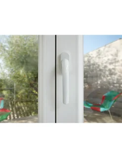 Béquille de crémone de fenêtre, carré 7mm, blanc (ral 9010)