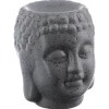 Brûle - parfum Bouddha en céramique H11 - Gris- Atmosphera