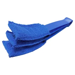 Brosse de nettoyage à lamelles pour store vénitien bleu
