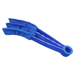 Brosse de nettoyage à lamelles pour store vénitien bleu