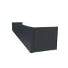 Cache coffre de volet roulant avec support pour tringle à rideaux 270 cm - Gris anthracite RAL7016