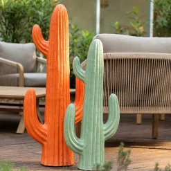 Cactus déco extérieur Milo H.75cm magnésie vert céladon - Atmosphera