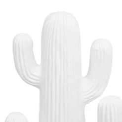 Cactus déco extérieur Rodrigo H.38cm magnésie blanc - Atmosphera