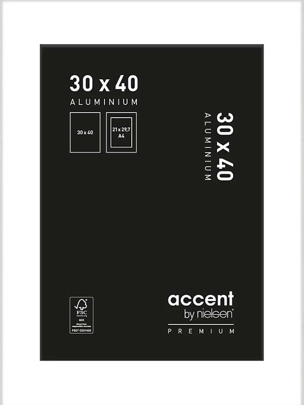 Cadre Accent Premium noyer Nielsen l.30 x H.40 cm