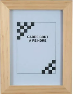 Cadre en bois brut à peindre l.13 x H.18 cm